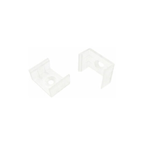 Coppia clip ABS per striscia LED STO6037/CLIPS fissaggio sicuro