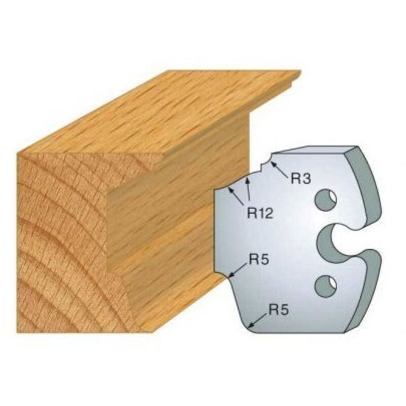 Gioco 2 mazze Classic PROFILO N°217 Altezza 50 Spessore 5,5mm