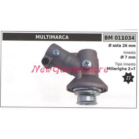 Coppia conica decespugliatore 011034 Ø asta 26 Ø innesto 7 millerighe Z 7