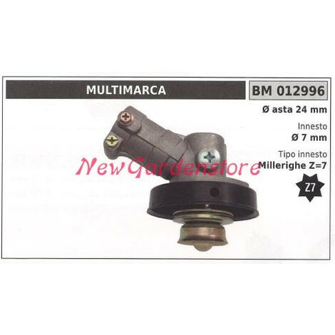 Coppia conica decespugliatore 012996 asta Ø 24 innesto Ø 7 millerighe Z 9