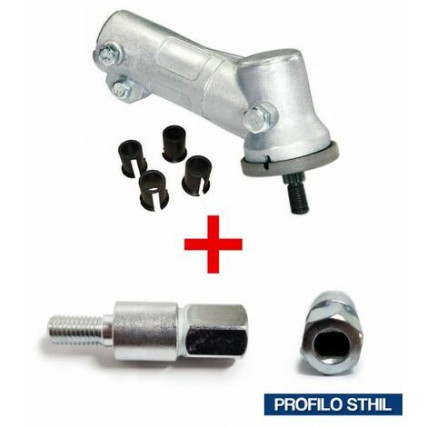 COPPIA CONICA UNIVERSALE PER DECESPUGLIATORE COMPLETA DI INSERTO PROFES 25108V PROFILO STIHL (25110)