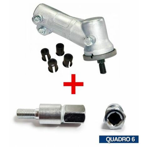 COPPIA CONICA UNIVERSALE PER DECESPUGLIATORE COMPLETA DI INSERTO PROFES 25108V QUADRO 6 (23661)