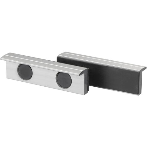 Coppia copriganasce magnetiche in alluminio gomma x morsa 100 mm Fervi 0520/100G