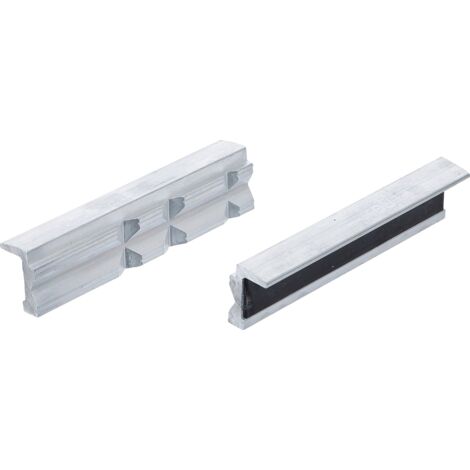 Coppia copriganasce per morsa da banco  alluminio  larghezza 125 mm  2 pz.
