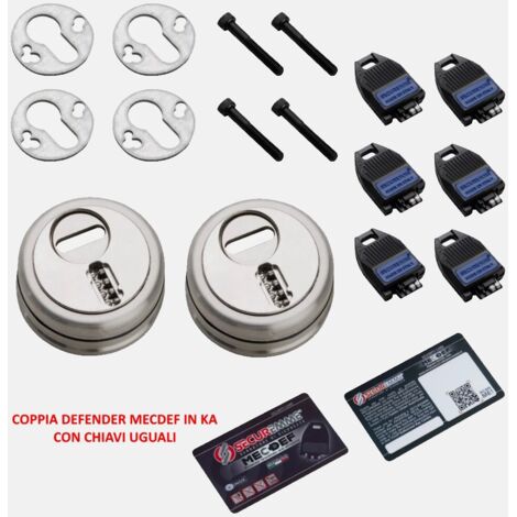COPPIA DEFENDER SECUREMME MECDEF IN KA INTERASSE 38 SENZA MOSTRINA E COVER