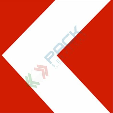 Coppia di adesivi catarifrangenti SX + DX classe 1, Mis. 20 x 20 cm, per bidoni raccolta differenziata - Bianco + Rosso