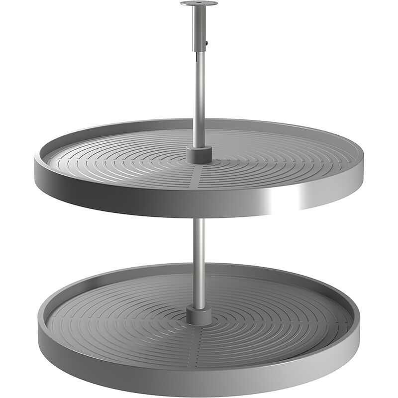 Image of Set di piatti circolari da cucina Shelvo, per modulo da 800 mm, Tecnoplastica e Alluminio, Grigia - Grigia - Emuca