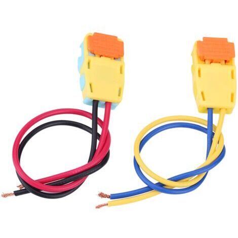Coppia di connettori per airbag auto in due pezzi, realizzati in plastica e metallo. Resistenti alla ruggine. Compatibili con Sonata, Focus e Volt.