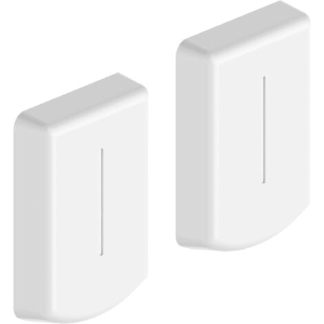 Coppia di coperture per fissaggio da radiatore tubolare con regolazione verticale per pareti a cartongesso e muro