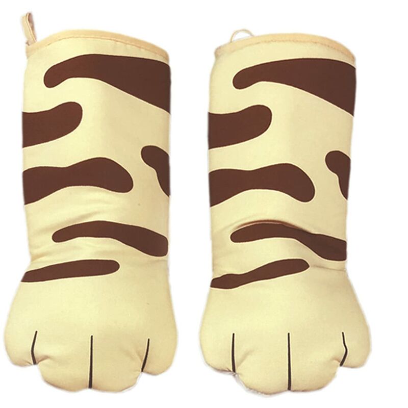 Coppia di guanti da forno in cotone spesso con