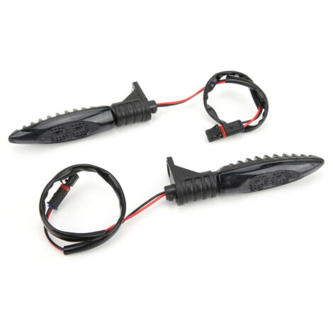 Coppia di indicatori di direzione anteriori a LED da 12V di ricambio per S1000RR R1200GS F800GS, lente nera.