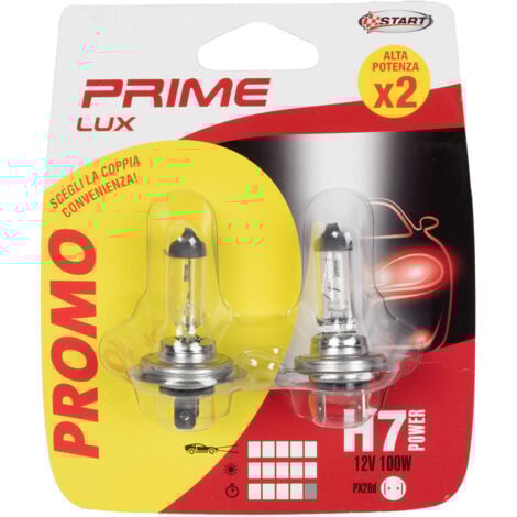 Coppia di lampadine auto alogene H7 12V 100W PX26d
