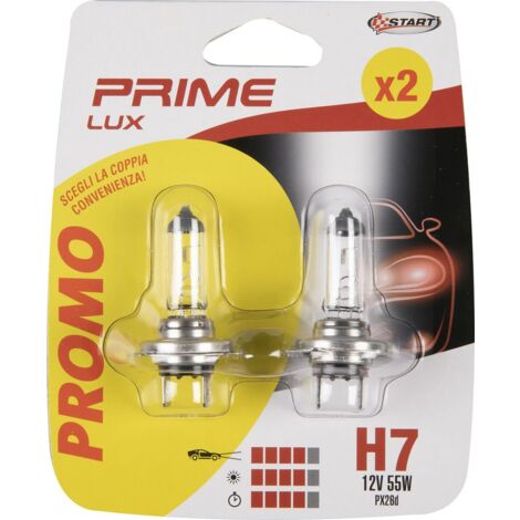 Coppia di lampadine auto alogene H7 12V 55W PX26d