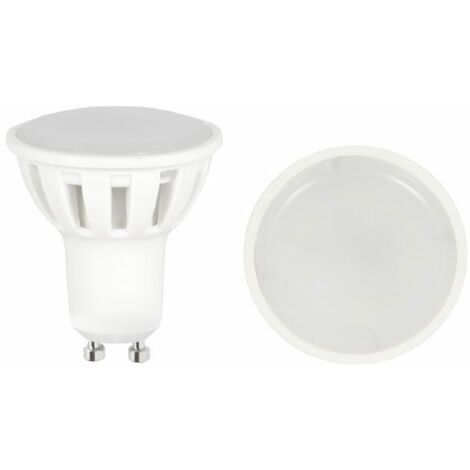 Coppia di lampadine led Gu10 3W con copertura opaca e luce bianca 6500k