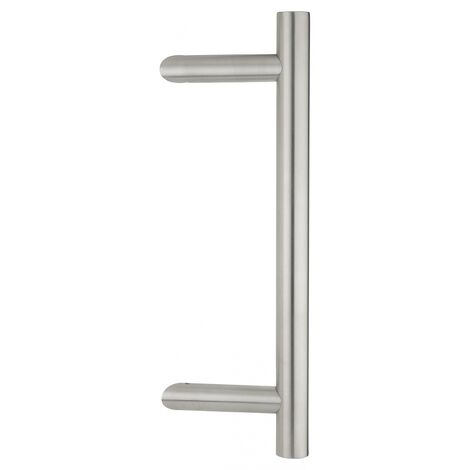 Coppia di maniglie in acciaio inox d 30 per porta a battente ht 400 mm - THIRARD