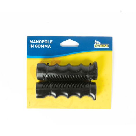 Coppia di manopole in gomma anatomica universali per bici