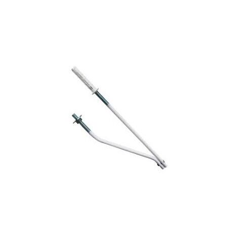 Coppia di mensole plastificate bianche per fissaggio lavabo e lavatoio - L. 460 mm 254460000