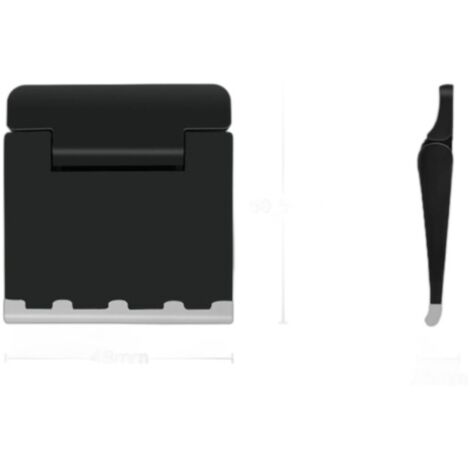 Coppia di mini laptop standard, pieghevoli, regolabili, con base in silicone antiscivolo, adatti a tutti i laptop, MacBook, notebook e tastiere (argento).