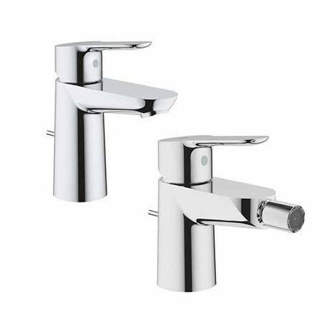 Coppia di Miscelatori GROHE BAUEDGE Bidet + Lavabo - Finitura Cromata