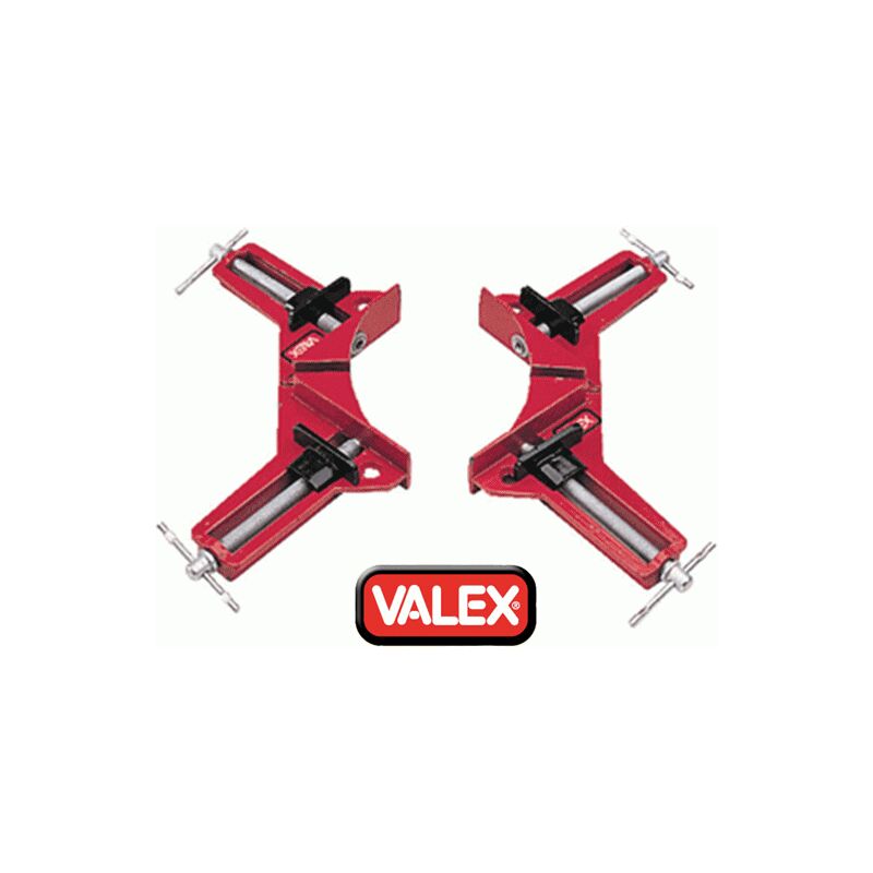 Image of Valex - coppia di morsetti ad angolo per cornici in lega di alluminio 2 pezzi