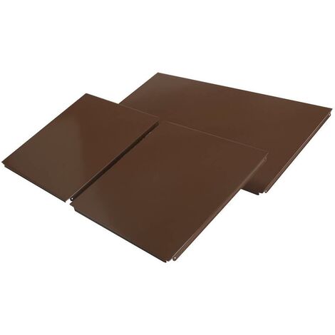 Coppia di Pannelli Laterali e Schienale Scaffale Marroni 40Cm Tosini E-SIB80B