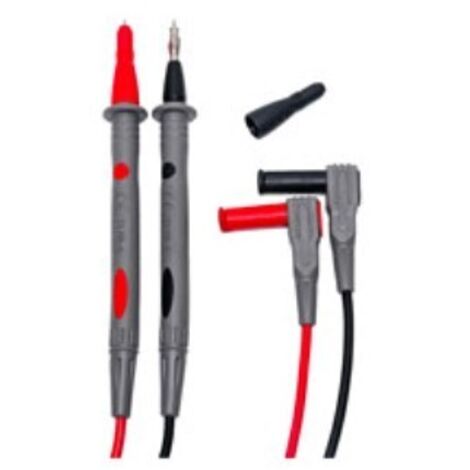 Coppia di Puntali professionali 4324-2 Rosso-Nero 2-4mm 90 gradi HT HA000765