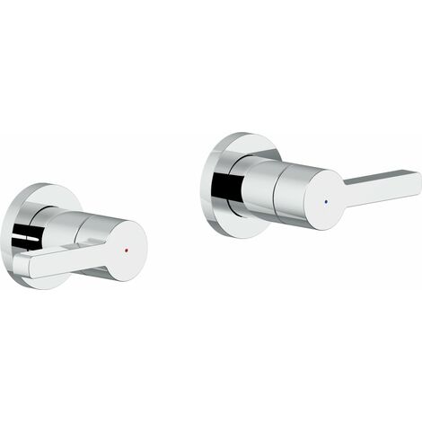 Coppia di rubinetti ad incasso per doccia Nobili serie Lira LRK116208/1T1CR  Cromato - Ottone
