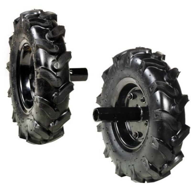 Coppia Di Ruote Pneumatiche Motozappa Ama