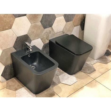 Sanitari Nero Ceramica Aliseo.Wc Nero Sanitari Al Miglior Prezzo