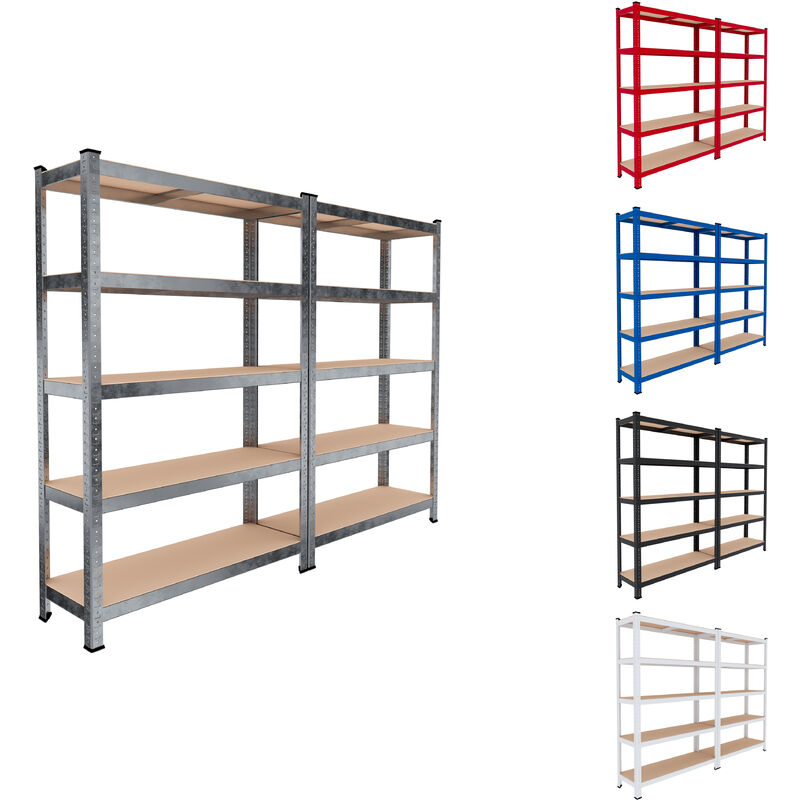 Scaffali In Metallo Per Garage Relaxdays Scaffale In Metallo, HLP 180x90x45 Cm, Scaffalatura Ad Alta Scaffale Metallo Alta Portata