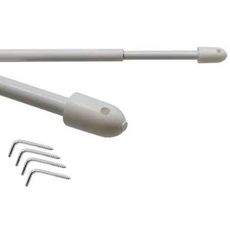 Coppia Di Scorritenda Bris-Brise Tondi Acciaio Bianco 60-80 Cm Conf.50pz