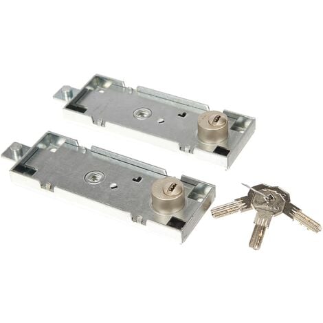 coppia di serrature W551.0822.0000 per basculante/garage cilindro tondo  chiavi punzonate