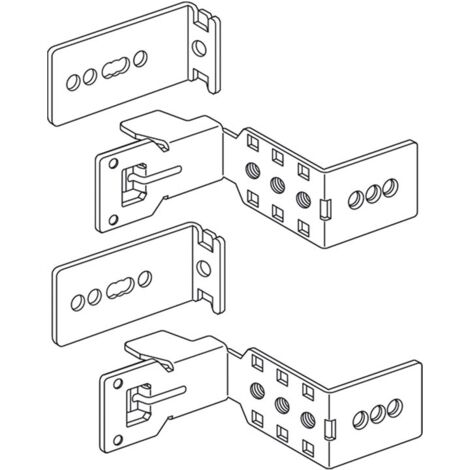 Coppia di supporti Bticino per quadri e armadi LDX800/MDX800/HDX 93000/6C