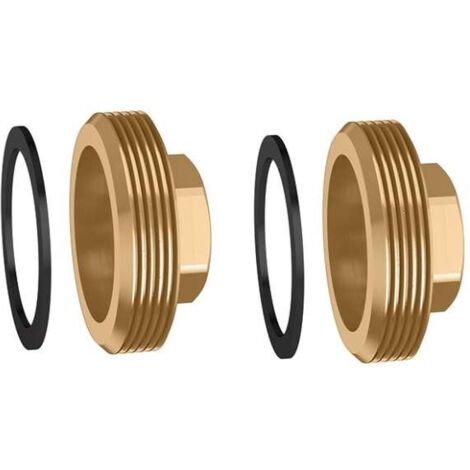 Coppia di tappi con guarnizione per derivazioni non utilizzate Caleffi 559001  1 1/2"M