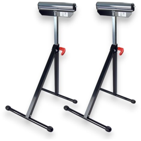 COPPIA DUE CAVALLETTO RULLO METALLO CARICO MAX 60KG ALTEZZA REGOLABILE 68 110 CM PANNELLO TAVOLA ASSE LAVORO
