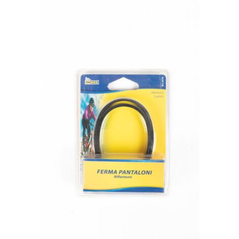 Coppia fascia ferma pantaloni ciclista dettagli riflettenti