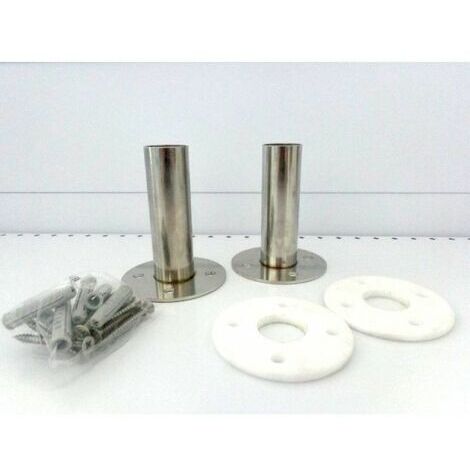 Coppia flange per ancoraggio esterno scala