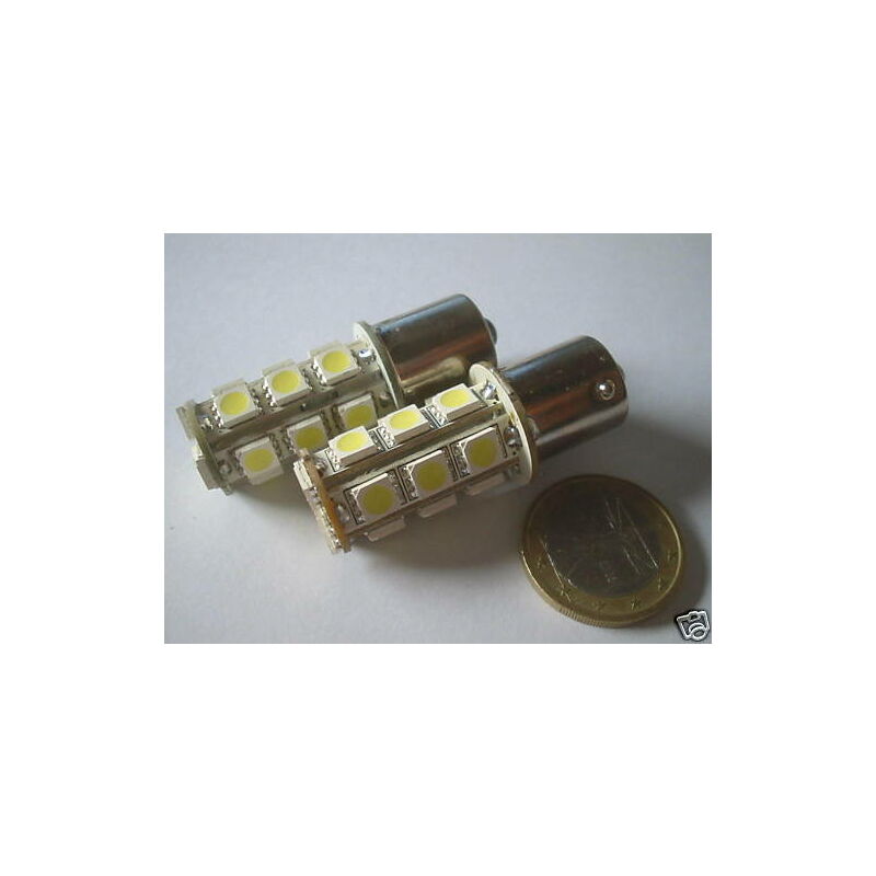 Aftertech - coppia lampade 18 led smd BA15S P21W