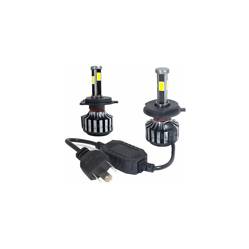 Image of Coppia lampade auto moto D6 H4 led 4200LM 38W 6000K emc kit lampadine 92135