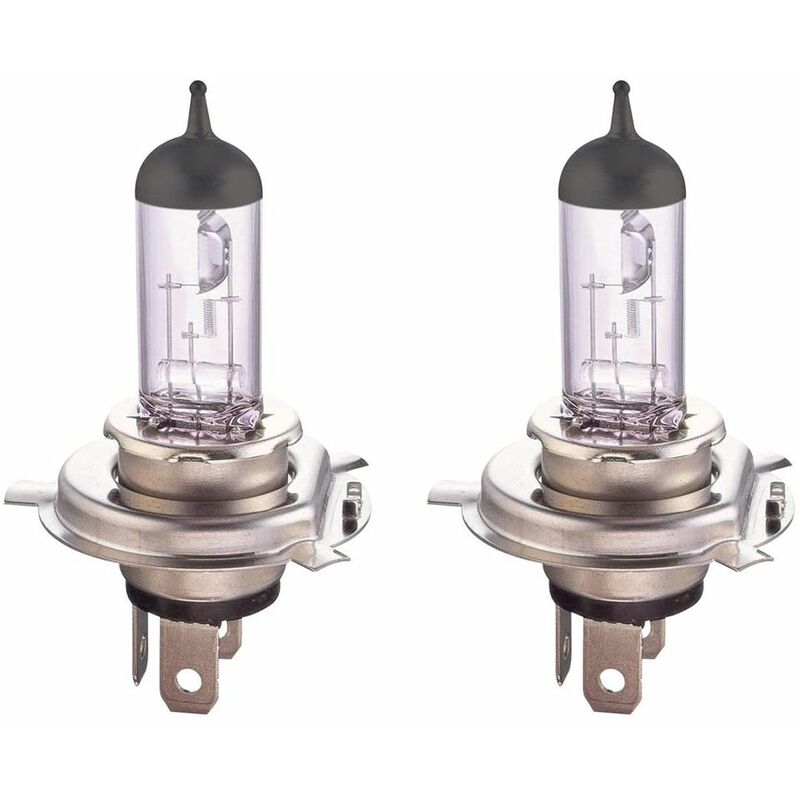 Image of BES - Coppia lampade xenon H4 alogena luce calda lampadina 12V 55/60W fari auto dr