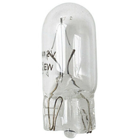 coppia lampade zoccolo vetro 5w t10  58105