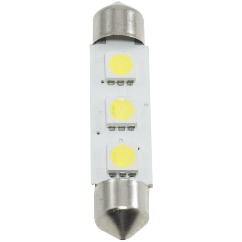 Image of Trade Shop - Paar SMD 5050 4,3 mm LED Torpedo Glühbirne Ersatz Innenbeleuchtung für Autos 12 V -