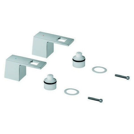 Coppia maniglie GROHE 48321 per Eurocube 3-L-WT-Battery Mark. blu / rosso cromato
