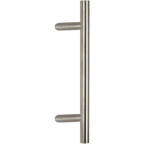 Coppia Maniglioni Acciaio Inox Satinato Portoncini Entrate Locali K030 Cm 50