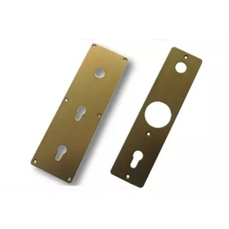 COPPIA MOSTRINE INTERNA+ESTERNA PER SERRATURA MOTTURA FERBONA BRONZO 95444