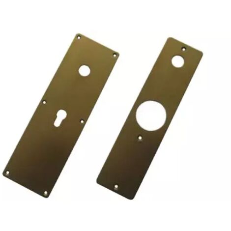 COPPIA MOSTRINE INTERNA+ESTERNA PER SERRATURA MOTTURA FERBONA BRONZO 95445