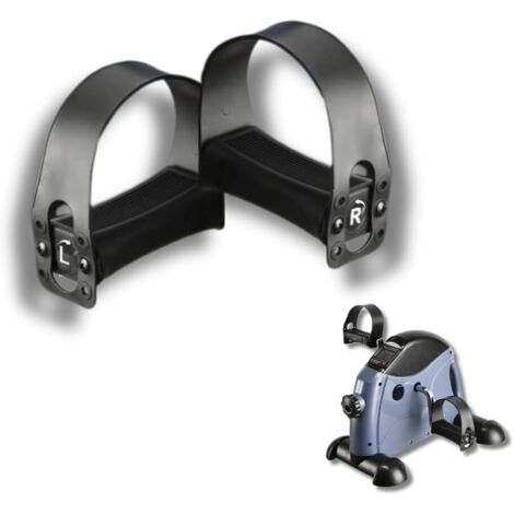 COPPIA PEDALI NERI 9/16" ANTISCIVOLO REGOLABILI IN PLASTICA PER CYCLETTE SPIN BIKE