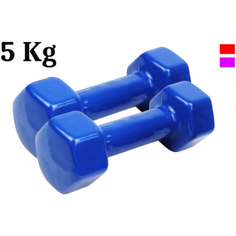 COPPIA 2 MANUBRI PESI PALESTRA MANUBRIO PESETTI PER FITNESS BILANCIERE 1KG  SC0