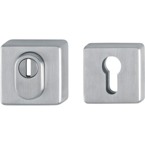 Coppia rosette di sicurezza E52ZNSB-ZA / 52S VA F69 quad.m.ZA S.15mm HOPPE