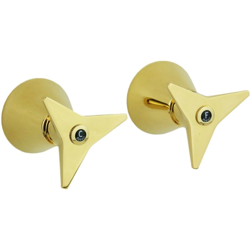 Coppia rubinetti da incasso con attacchi 1/2G in